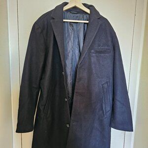 Soft-Brushed Button-Front Topcoat (M & L)